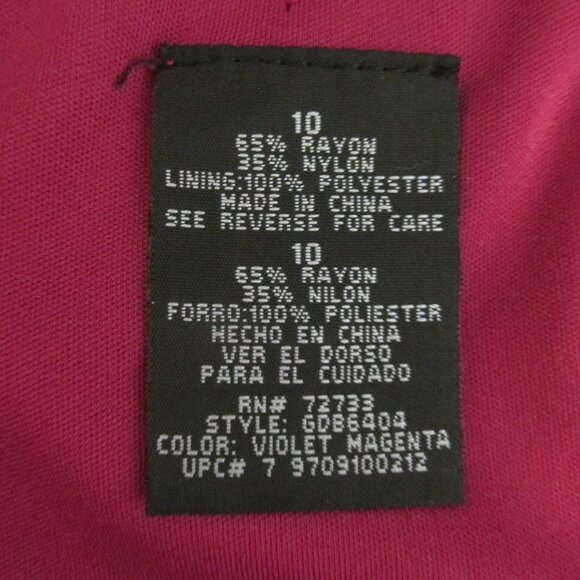 GIRL'S SIZE 10 DRESS FUCHSIA PINK, NAVY BLUE FLORAL JUMPER FLOCKED TUNIC BOHO HI - Picture 6 of 8